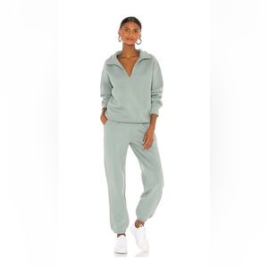 revolve- X Rosalia collared sweatshirt and sweatpants set